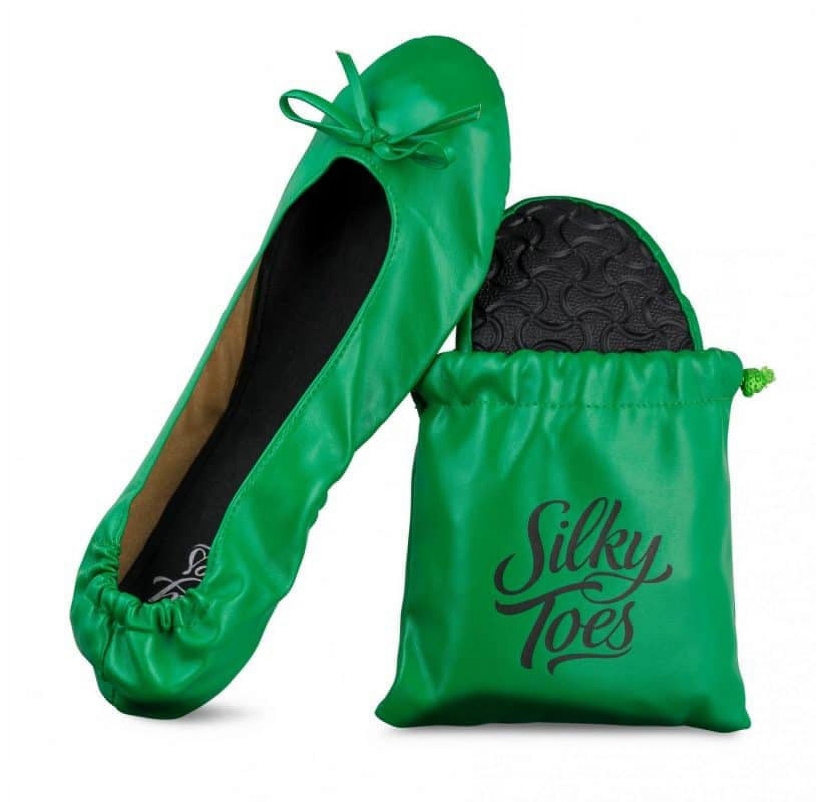 Silky Toes Women's Foldable Flat Shoes Portable Travel Ballet Flat Roll