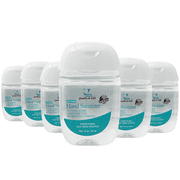 Silky Touch Travel Size Hand Sanitizer Gel 1fl oz (6-Pack) - 70% Alcohol - Kills 99.99% of Germs - Small Personal Pocket Size, Made In The USA By Doctors Of Pharmacy