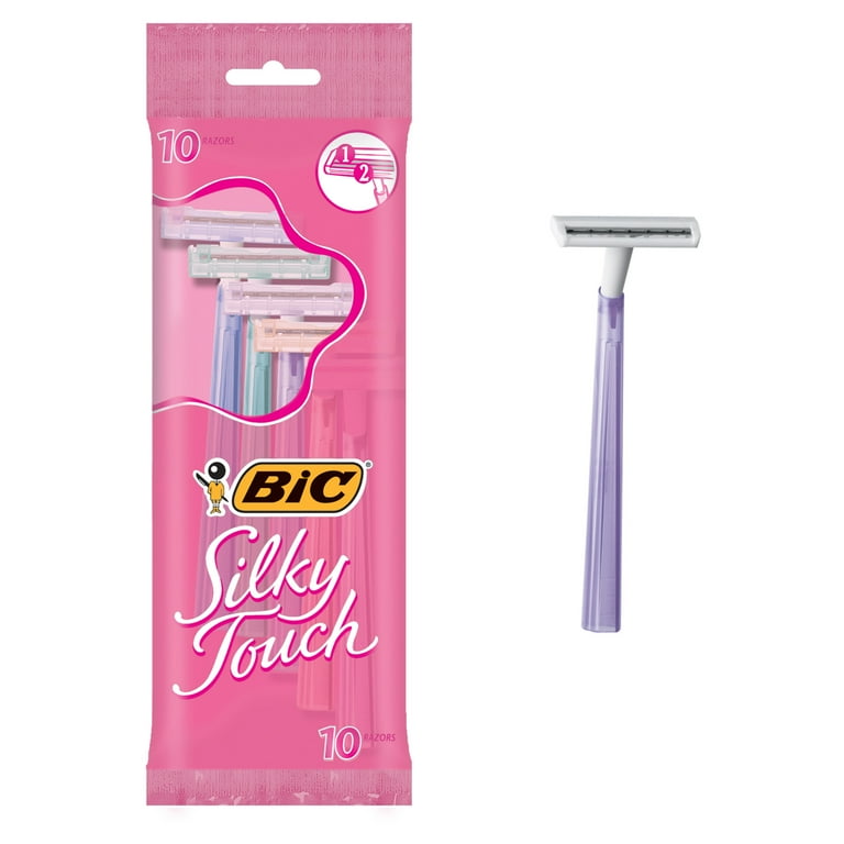 Silky Touch Womens Disposable Razor, 2 Blades, Assorted Colors, 10/Pack Silky Touch Womens Disposable Razor, 2 Blades, Assorted Colors, 10/Pack