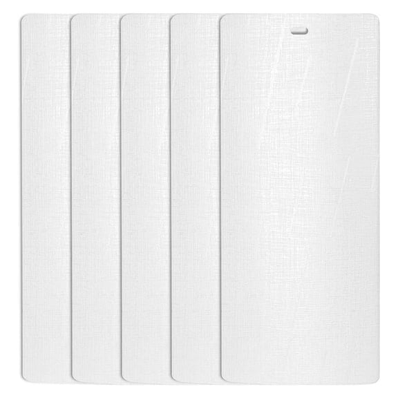 Silky White Vertical Blind Texture Slats Window Size 64.5 Qty 5 Pack