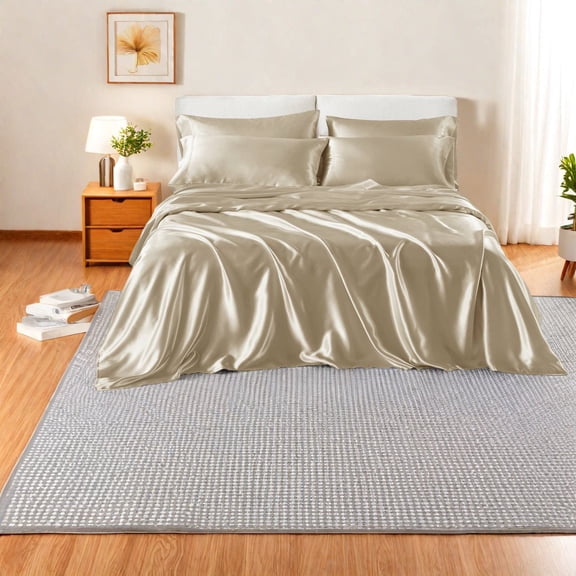 Silky Wrinkle Free Polyester Queen Sheets And Sheet Sets Modern Home
