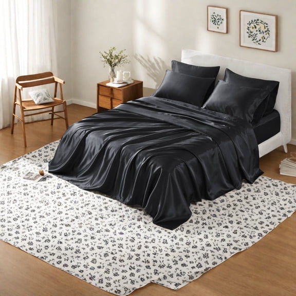 Silky Wrinkle Free Sheets And Sheet Sets Polyester Split King Modern Home