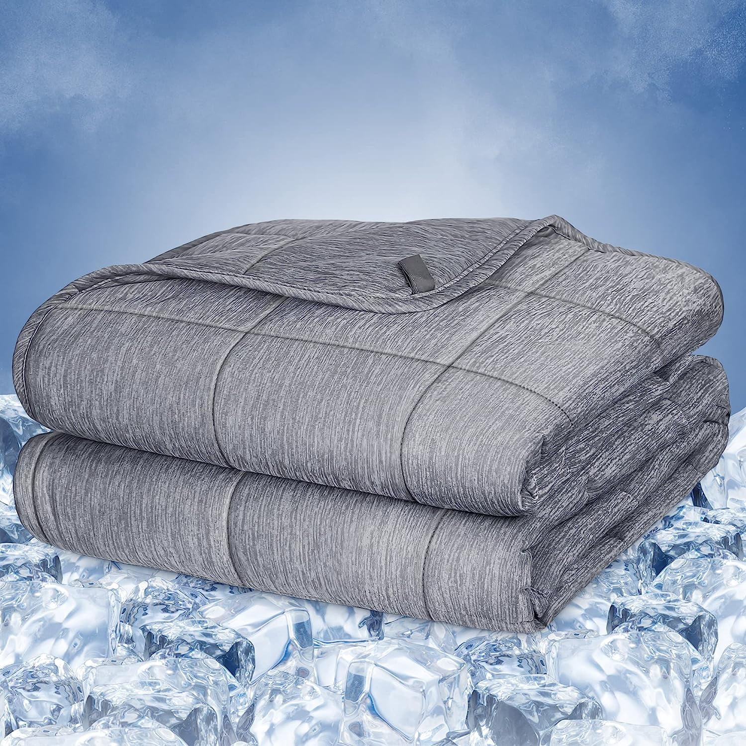 Silkyrest Cooling Weighted Blanket, Queen Size, 60" x 80"DoubleSided