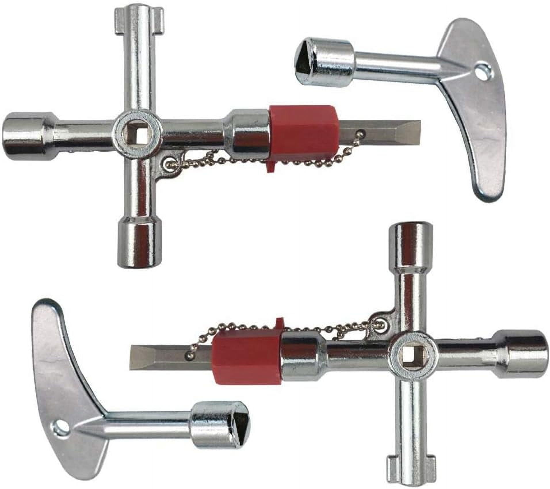 Sillcock Key, Zinc Alloy Construction, Universal Cross Triangle for ...