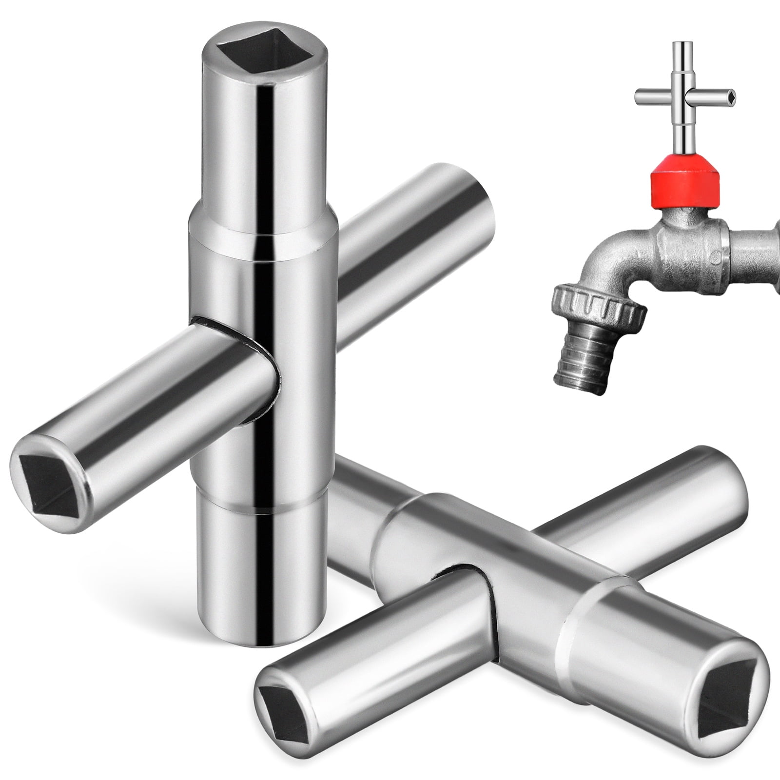 Sillcock Valve Key Puller Tool Water Shut Off Wrench Faucet Meter Steel
