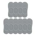 thumbnail image 1 of Sillenn 5 Pairs Anti-Slip Invisible No Show Socks Breathable Cotton Thin Boat Socks Non-Slip Invisible Low Cut Socks Reinforced Heel No Show Socks Lightweight Moisture Wicking Socks Grey One Size, 1 of 6