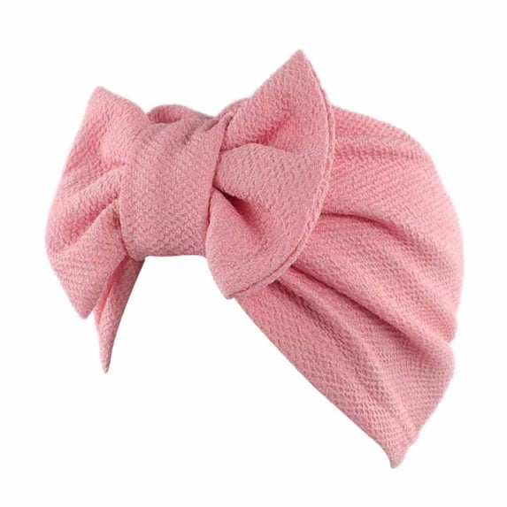 Sillenn Bow Knot Turban Head Wrap Womens Turban Hat Bowknot Stretch Solid Hijab Headwrap Chemo Headwear Skull Cap Hair Loss Cover Bowknot Turban Headband Non Slip Bonnet Beanie Headwrap Hats Pink