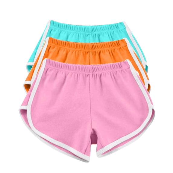 Sillenn Dolphin Shorts for Women Gym Fitness Shorts Dolphin Shorts Booty Shorts Yoga Shorts Activewear Bottoms Exercise Shorts Fitness Gym Shorts Casual Lounge Sports Shorts 3Pc Watermelon Red A