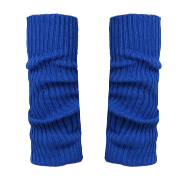 Sillenn Leg Warmers for Women Ribbed Knit Slouch Leg Warmers Stretch Over Knee Long Boot Socks Soft Winter Warm Knitted Leg Covers Yoga Party Casual Soft Knit Leg Warmers for Cold Weather Blue