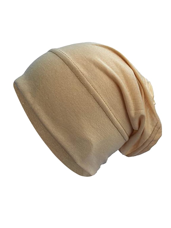 Summer Beanie for Men Women Chemo Cap Soft Lightweight Stretchy Head Turban Seamless Breathable Hair Head Cover Thin Soft Beanies Chemo Hair Cap Sleep Relax Fit Outdoor Headwear B One Size