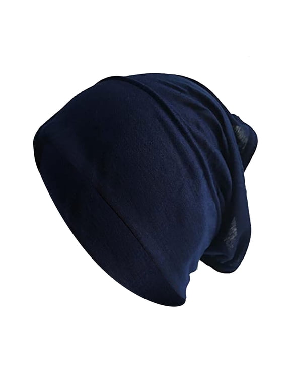 Summer Beanie for Men Women Chemo Cap Soft Lightweight Stretchy Head Turban Seamless Breathable Hair Head Cover Thin Soft Beanies Chemo Hair Cap Sleep Relax Fit Outdoor Headwear A One Size