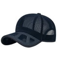 thumbnail image 1 of Sillenn Unisex Full Mesh Baseball Cap Breathable Lightweight Adjustable Sun Hat for Men Women Summer Outdoor Sun Protection Sports Running Golf Cap Unstructured Cooling Sports Trucker Hat Navy, 1 of 7