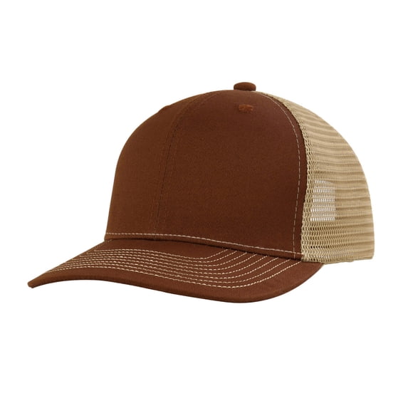 Sillenn Unisex Structured Mesh Back Baseball Trucker Hat Adjustable Snapback Two-Tone Breathable Baseball Cap Structured Six Panel Blank Hats Wide Brim Summer Sun Hat Uv Protection Trucker Hat Brown