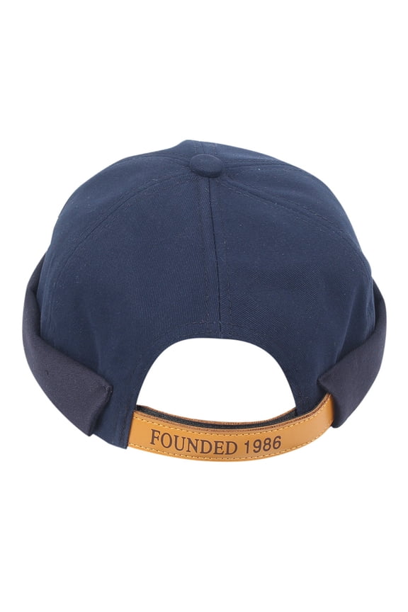 Women's Docker Hat, Cotton Cuffed Beanie Unisex Brimless Cuffed Hat Skullcap Watch Cap Vintage Docker Cap Brimless Rolled Cuff Cotton Skullcap Retro Streetwear Adjustable Hat Navy One Size