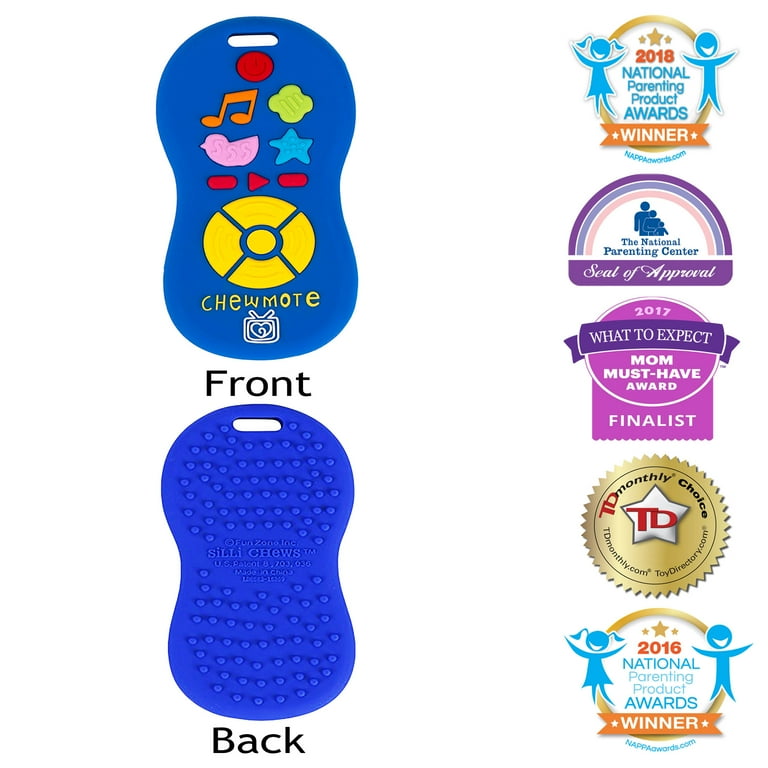 Remote Blue Baby Teether for Teething Relief Silli Chews Play Remote Control Silicone Baby Teething Toy for Babies 3 6 Months and Up Walmart