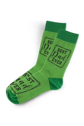 Sillies Sock Best Dad Ever Socks - Funny Novelty Unisex Sock Set, Woven Art, Fun Unique Patterns And Designs