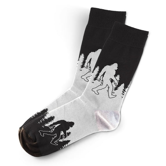 Sillies Sock Bigfoot Socks - Funny Novelty Unisex Sock Set, Woven Art, Fun Unique Patterns And Designs