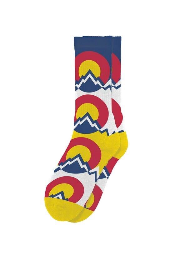 Sillies Sock Colorado - Funny Novelty Unisex Sock Set, Woven Art, Fun Unique Patterns And Designs