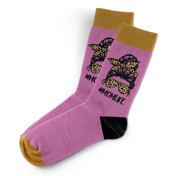 Sillies Sock Mom Life Socks - Funny Novelty Unisex Sock Set, Woven Art, Fun Unique Patterns And Designs