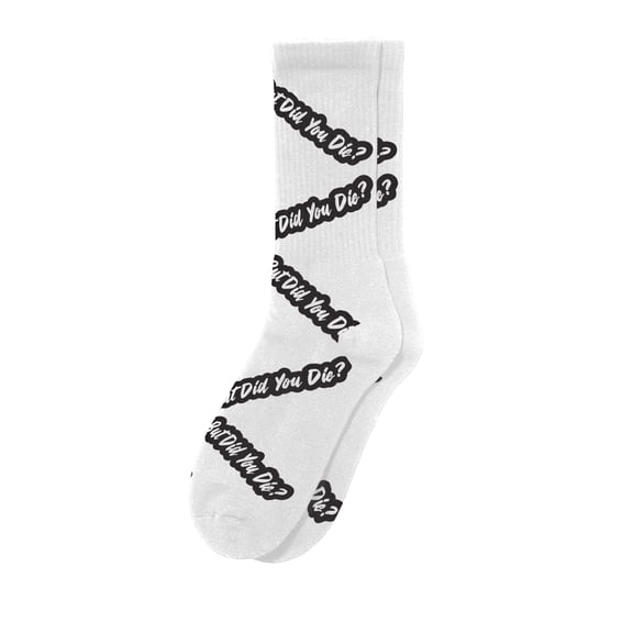 Sillies Socks But Did You Die Socks - Funny Novelty Unisex Sock Set, Woven Art, Fun Unique Patterns And Designs