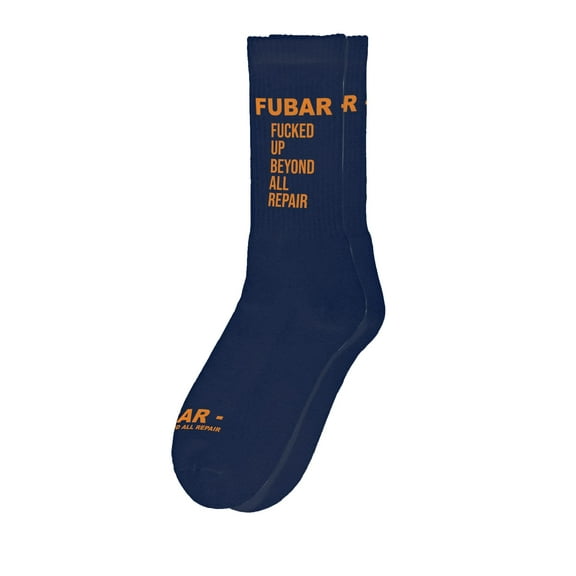 Sillies Socks FUBAR Socks - Funny Novelty Unisex Sock Set, Woven Art, Fun Unique Patterns And Designs