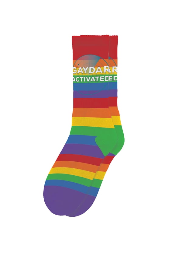 Gaydar Activated Socks - Funny Novelty Unisex Sock Set, Woven Art, Fun Unique Patterns And Designs