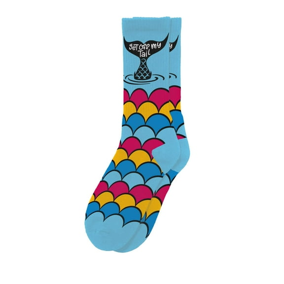 Sillies Socks Get Off My Tail Socks - Novelty Unisex Sock Set, Fun Unique Design