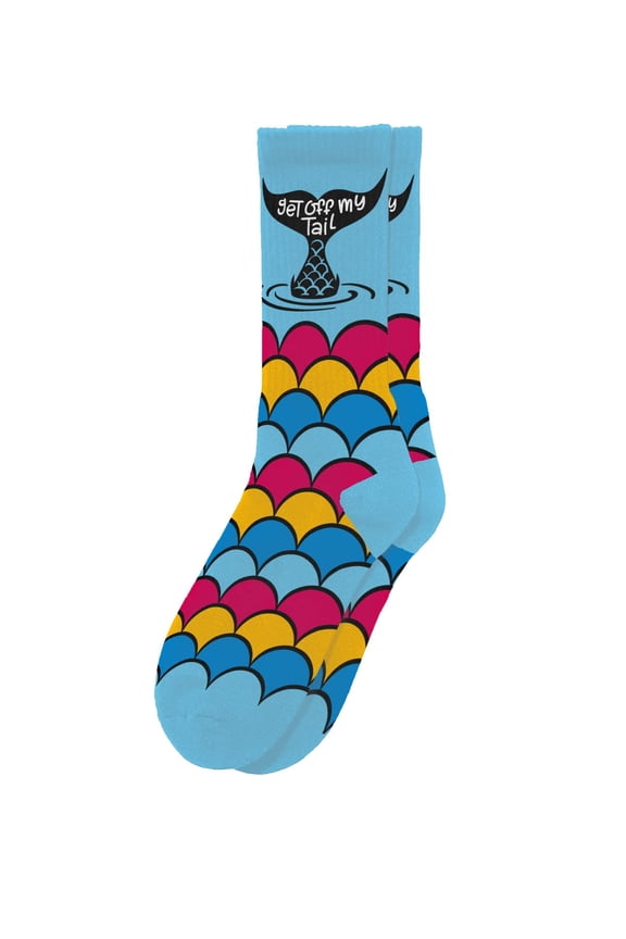 Get Off My Tail Socks - Novelty Unisex Sock Set, Fun Unique Design