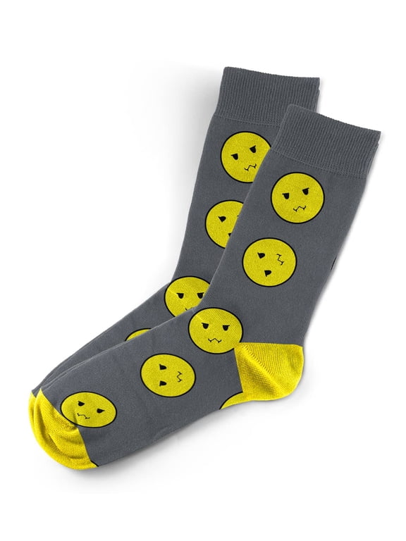 Grimace Face Socks - Funny Novelty Unisex Sock Set, Woven Art Socks, Fun Unique Patterns And Designs, Silly Crew Socks Gift