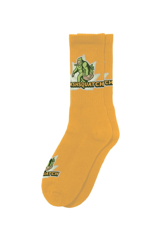 Hashsquatch Socks - Funny Novelty Adult Unisex Sock Set, Woven Art, Fun Unique Patterns And Designs