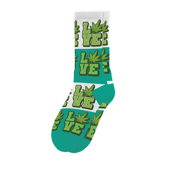 Sillies Socks LOVE Pot Socks - Funny Novelty Adult Unisex Sock Set, Woven Art, Fun Unique Patterns And Designs