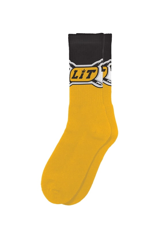 Lit Socks- Funny Novelty Adult Unisex Sock Set, Woven Art, Fun Unique Patterns And Designs
