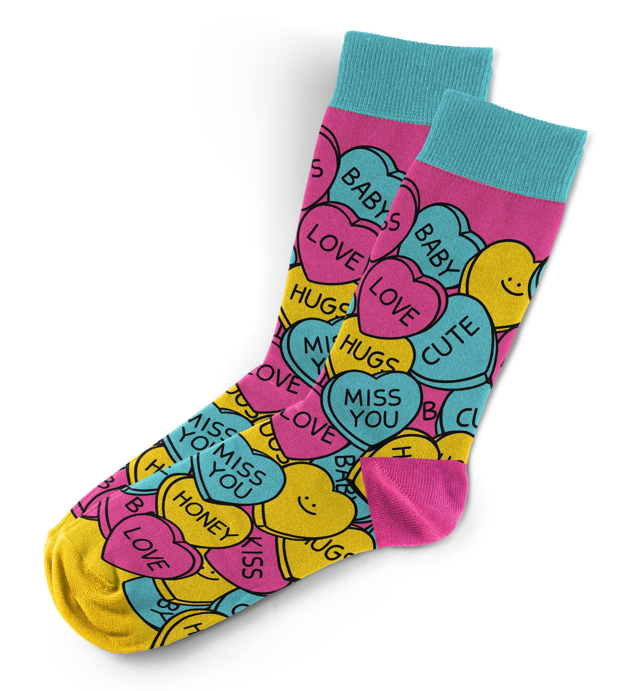 BLUE SWEET HEARTS SOCKS, CHILD BLUE SWEET HEARTS SOCKS, CHILD