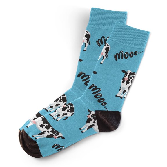 Sillies Socks Mooo Socks - Novelty Unisex Sock Set, Fun Unique Designs