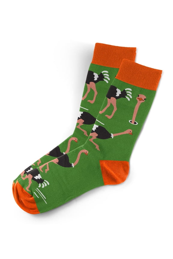 Ostrich Socks - Novelty Unisex Sock Set, Fun Unique Designs