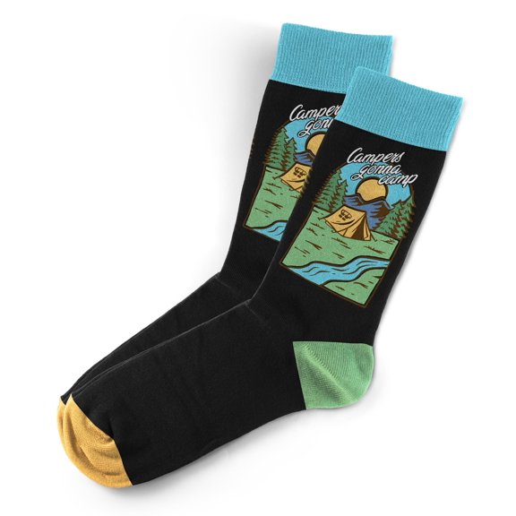 Sillies Socks Outdoor Socks - Camping Life Novelty Unisex Sock Set, Fun Unique Designs