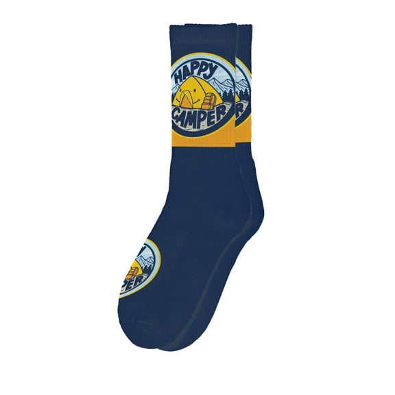Sillies Socks Outdoor Socks - Happy Camper Novelty Unisex Sock Set, Fun Unique Designs