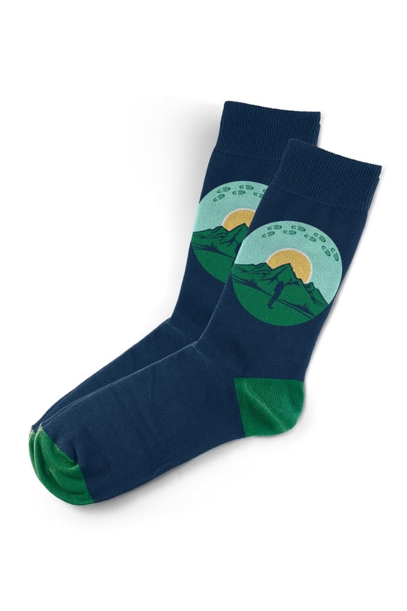 Outdoor Socks - Mountain Hiking Novelty Unisex Sock Set, Fun Unique Designs