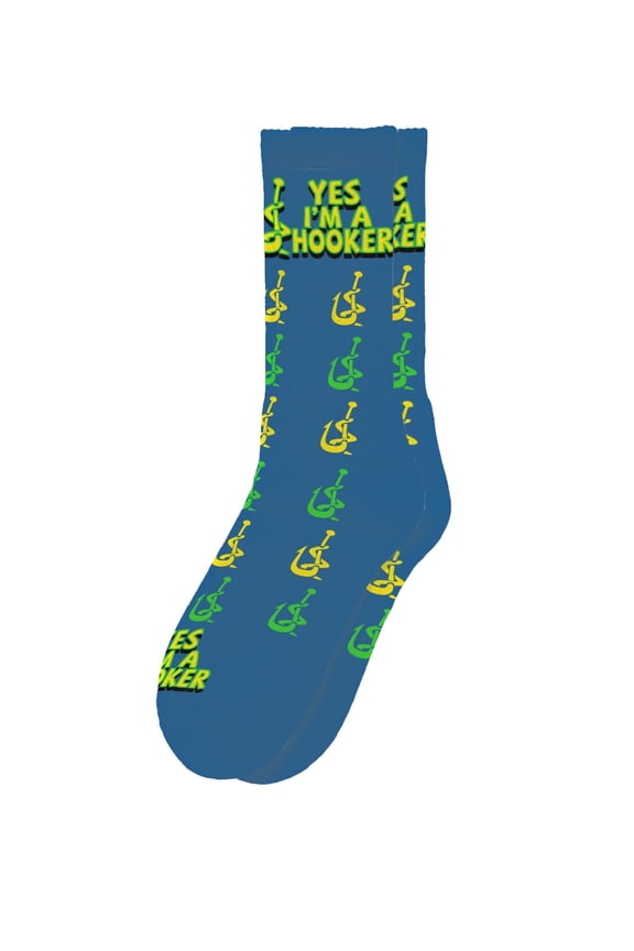 Outdoor Socks - Yes I'm A Hooker Novelty Unisex Sock Set, Fun Unique Designs