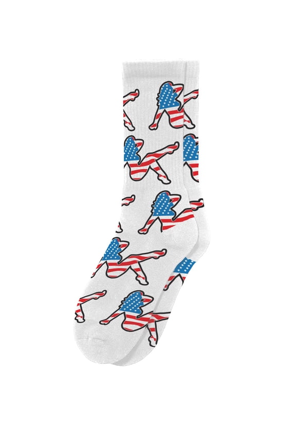 s Sexy Lady Socks - Funny Novelty Unisex Sock Set, Woven Art, Fun Unique Patterns And Designs