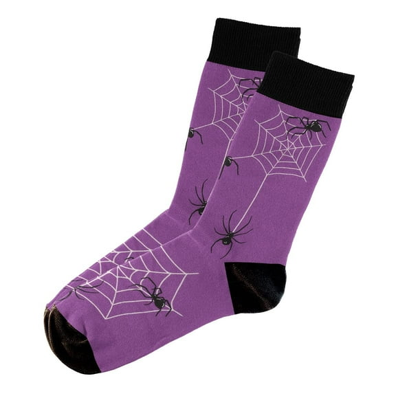 Sillies Socks Spider Webs Socks - Novelty Unisex Sock Set, Fun Unique Designs