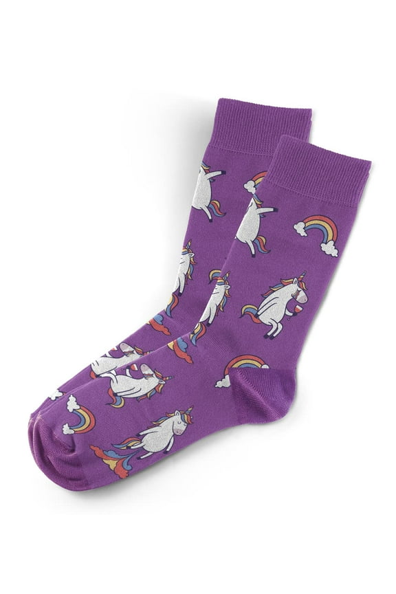 Unicorn Socks - Funny Novelty Unisex Sock Set, Woven Art, Fun Unique Patterns And Designs
