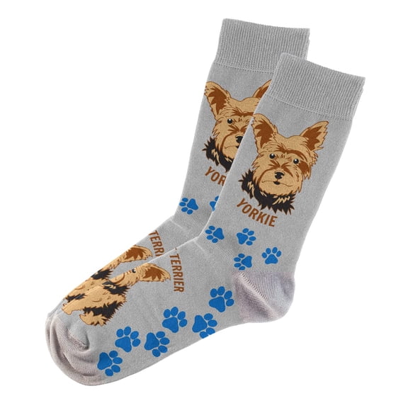 Sillies Socks Yorkie Socks - Novelty Unisex Sock Set, Fun Unique Designs