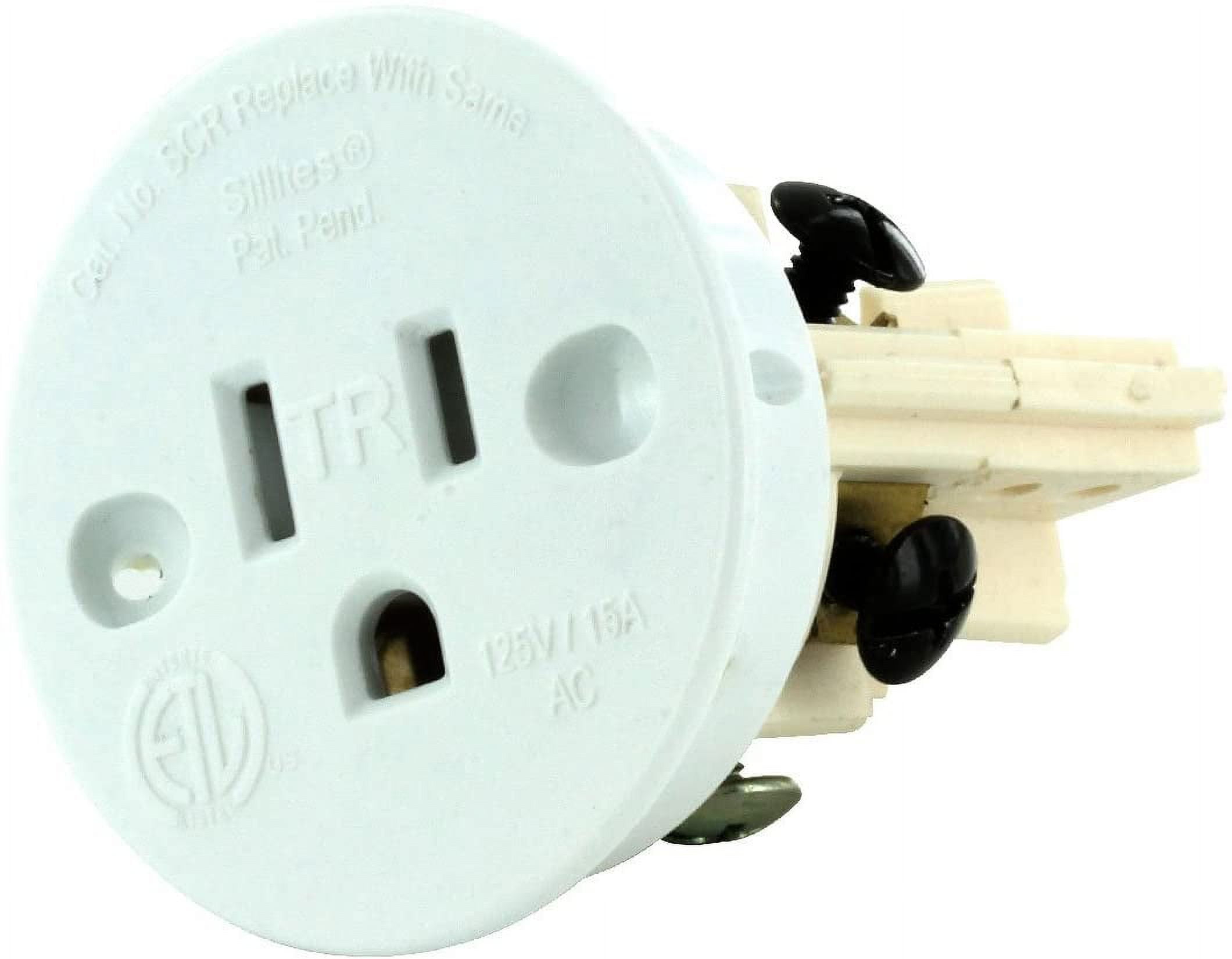 15 Amp Side Mount Safety Outlet with Interlock Switch