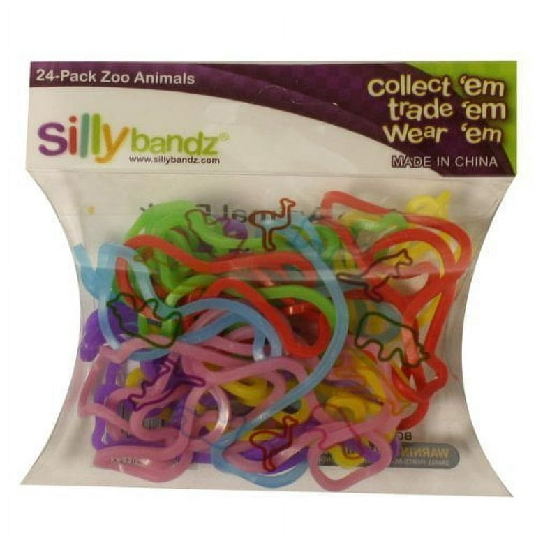 Silly Bandz Rubber Bands - Pets Shapes 24-Pack 
