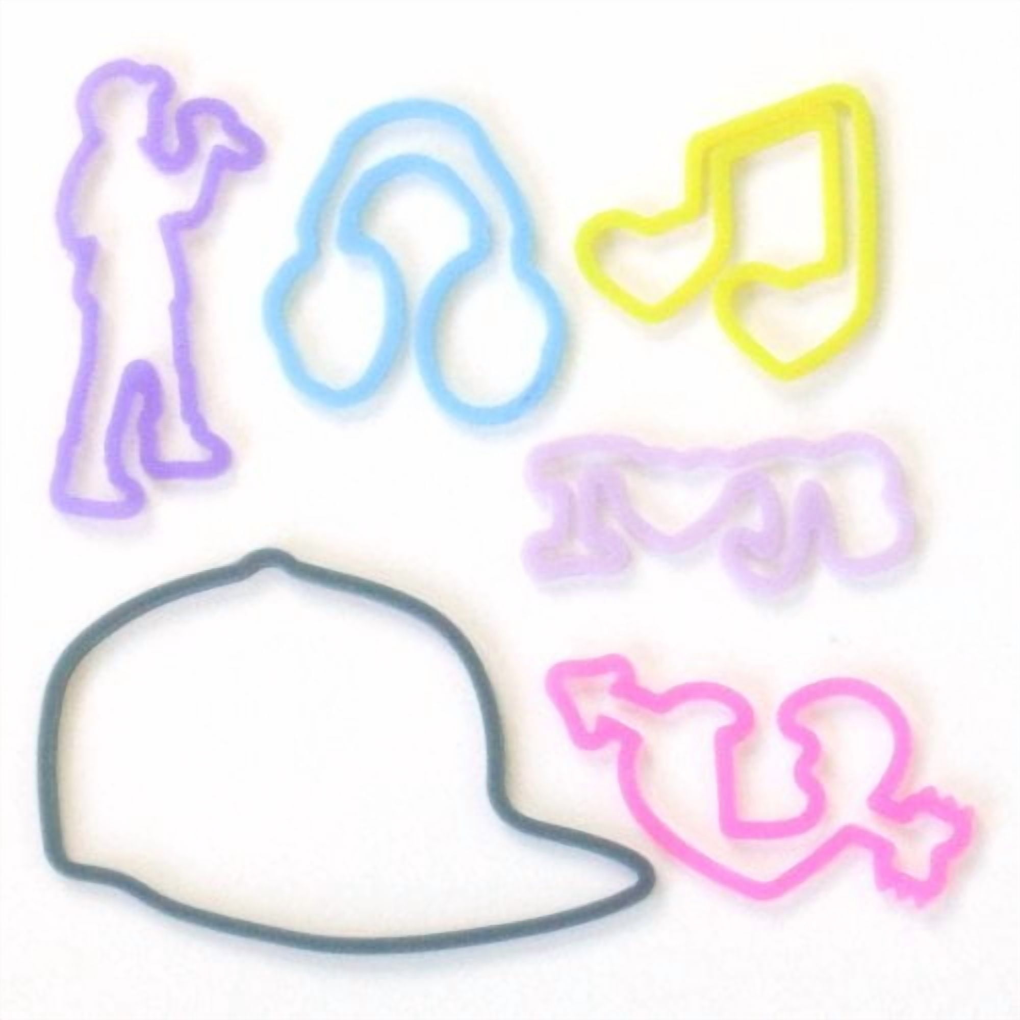 Silly Bandz Rubber Bracelets Justin Bieber Pack of 24
