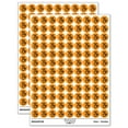 thumbnail image 1 of Silly Beaver Doodle 200+ Round Stickers - Orange - Matte Finish - 0.50" Size, 1 of 3