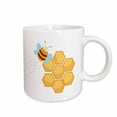 thumbnail image 1 of 3drose, Silly Bee and Beehiv Honey Comb, 15oz Mug, 1 of 6