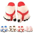 thumbnail image 1 of Silly Big Feet Slippers For Women Men Cute Fluffy Animal Slippers Warm Winter Wear Home Cozy Furry Soft Indoor Kawaii Shoes Pink 39, 1 of 3