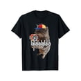 thumbnail image 1 of Silly Cat With Lollipop Meme T-Shirt, Cotton Unisex Funny Meme T-Shirt For Men, 1 of 5